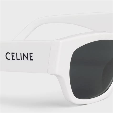 celine monochroms 01 sunglasses in acetate white|CELINE Monochroms 01 sunglasses in Acetate.